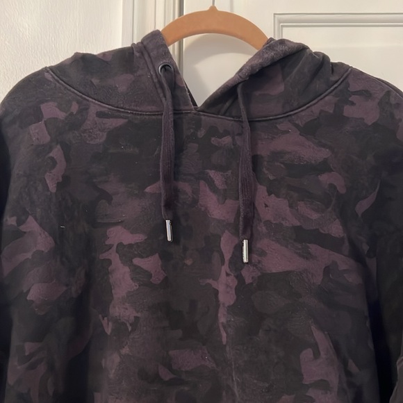 Zella Cara Camo Hoodie Sweatshirt Gray Depths Black 2X - Picture 5 of 11